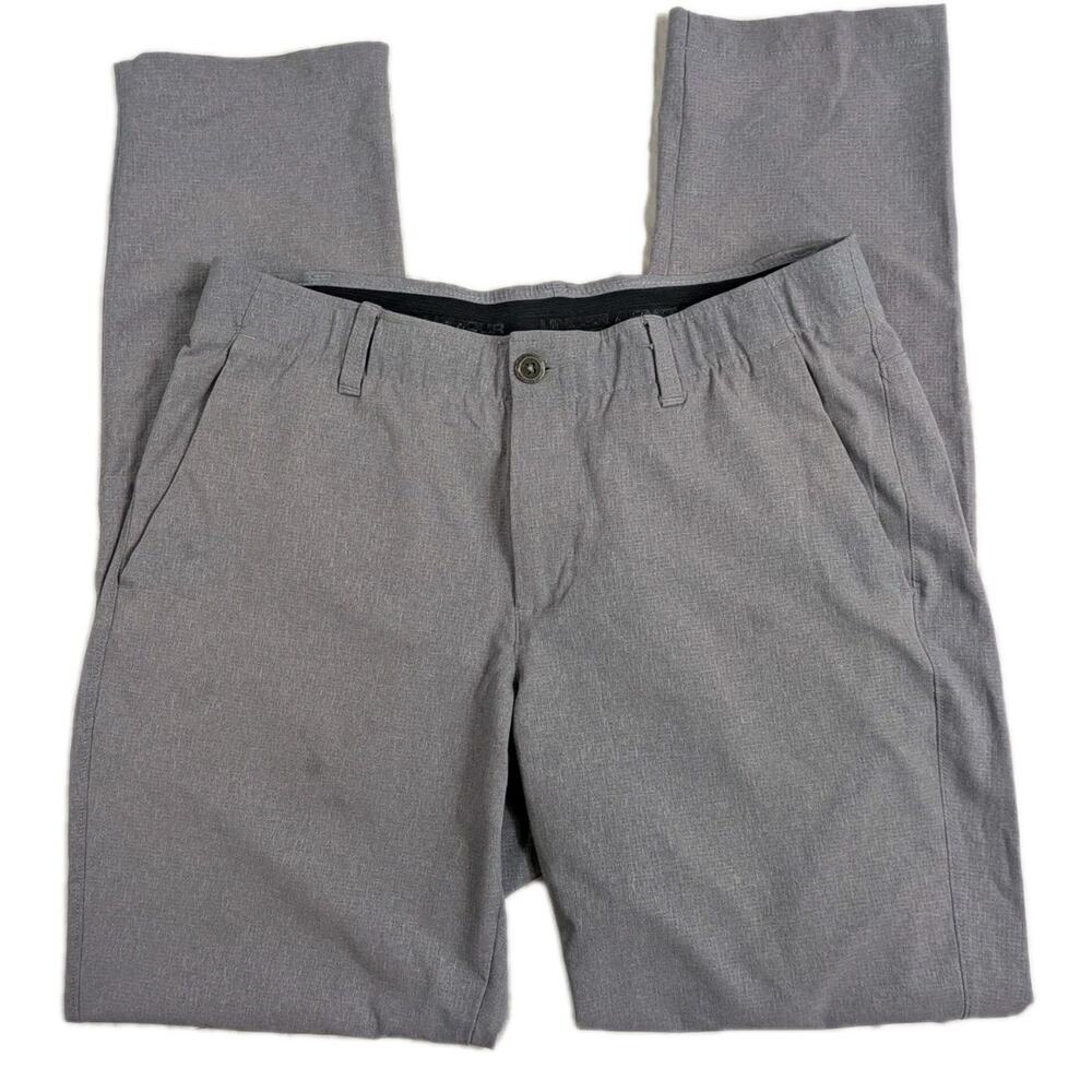 Under Armour Showdown Vented Golf Pants Polyester Stretch Gray Mens 34x34